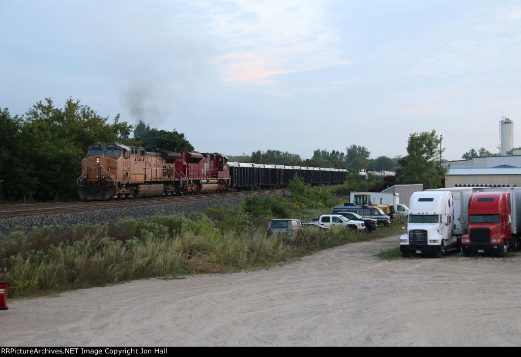 After completing its air test, Q327 starts to/pull down to Ivanrest to pick up the conductor